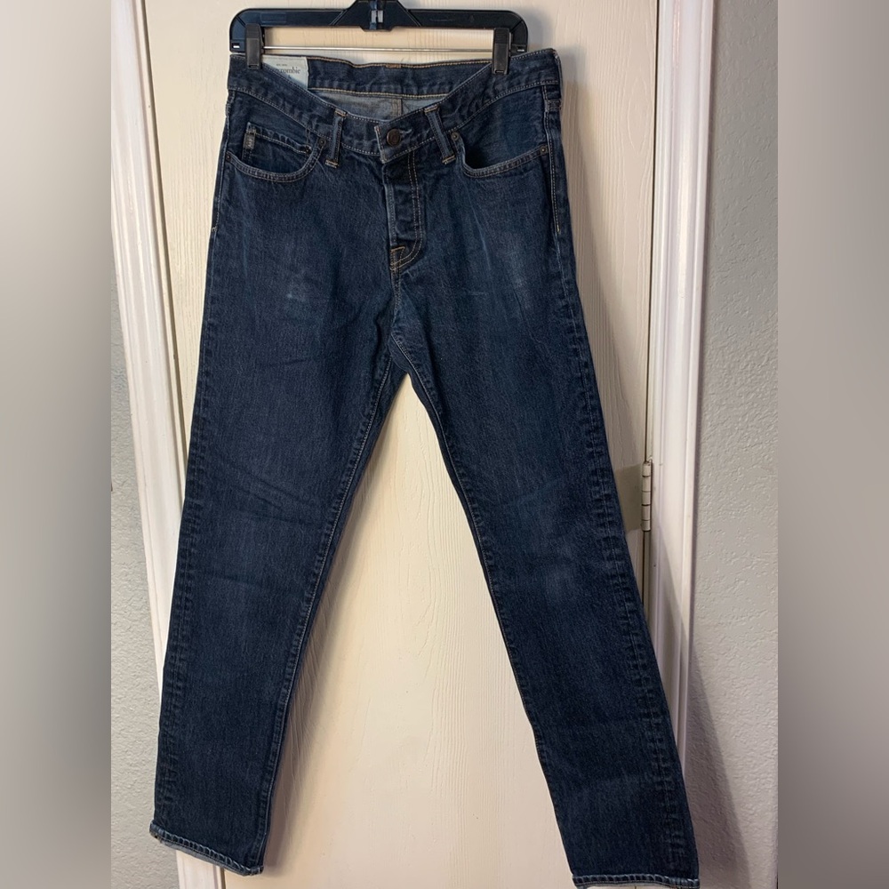 Abercrombie Fitch A&F "The Skinny" Jeans Men’s 32x34 Indigo Blue Wash